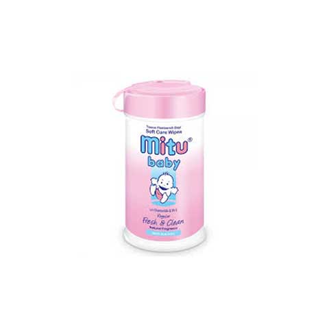 MITU BABY WIPES PINK BTL 60S PCS